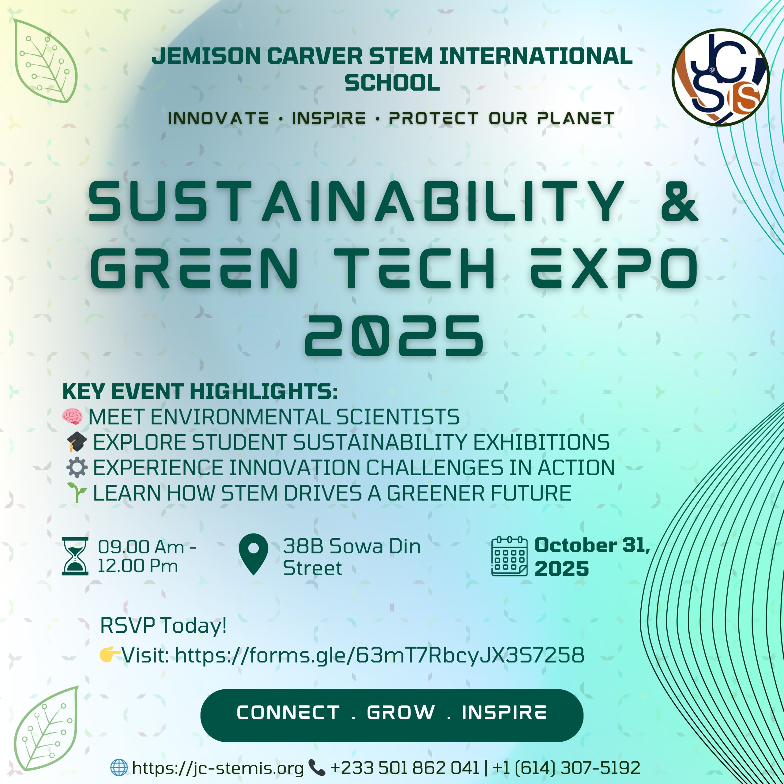 Sustainability & Green Tech Expo 2025: Inspiring Young Innovators to Build a Greener Future